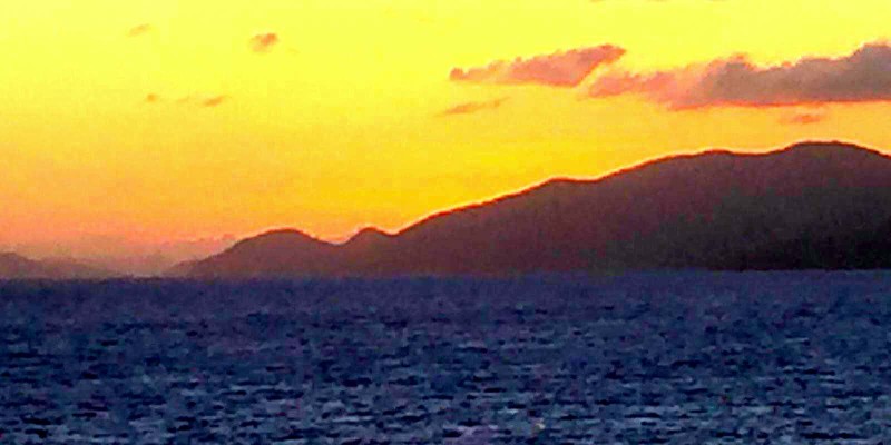 Sunset over BVIs